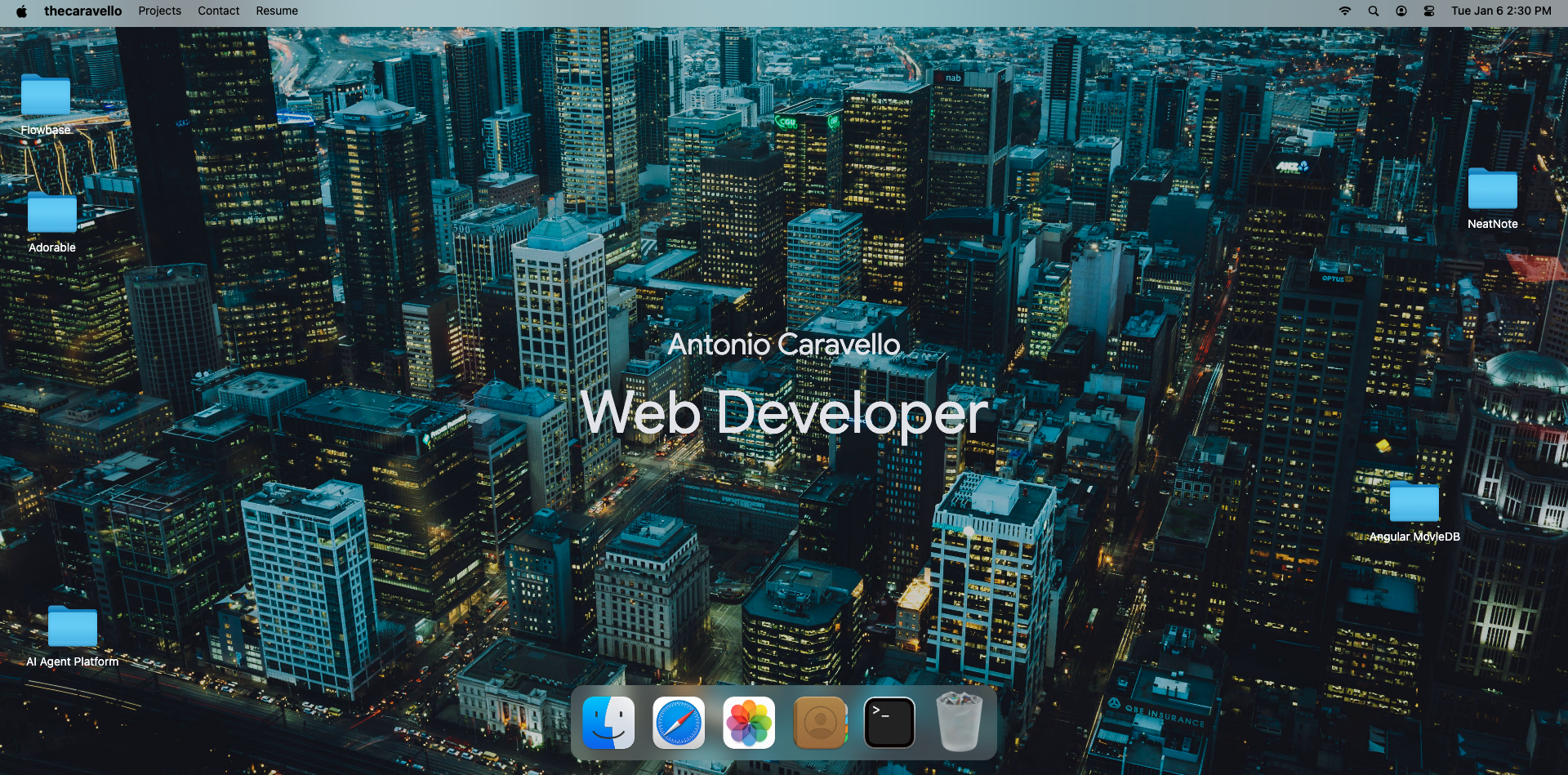 macOS Portfolio